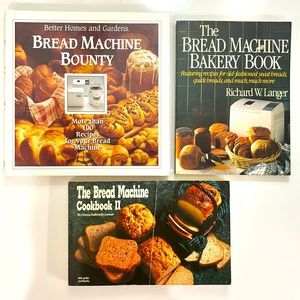 Group of 3 Bread Machine Cookbooks